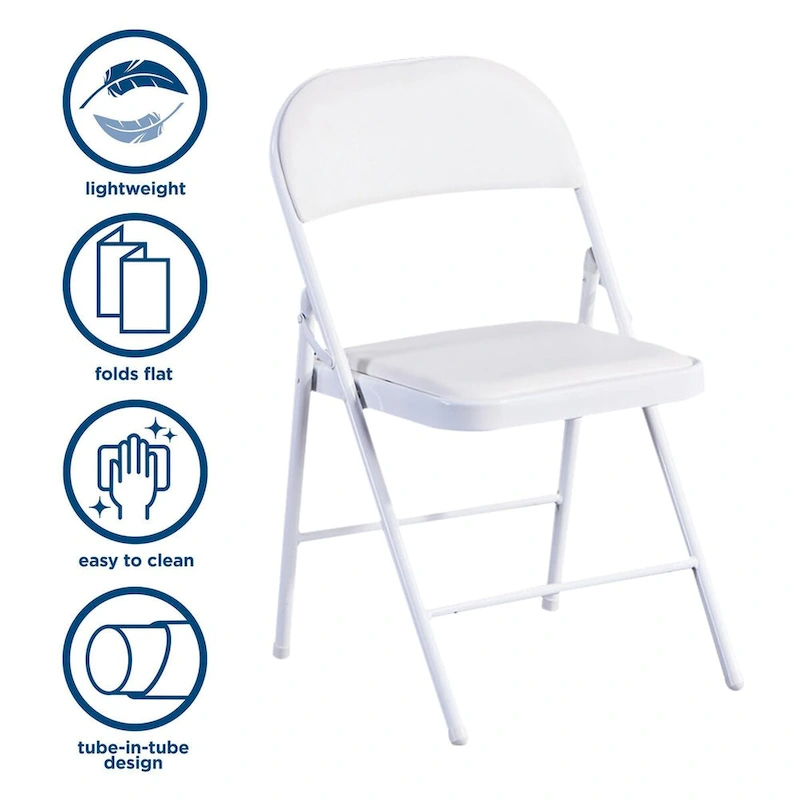 Commercialine Padded Folding Chair (Set of 4)