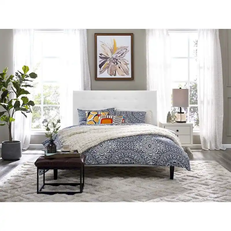 Copper Grove Vodice Faux Leather Upholstered Tufted Headboard