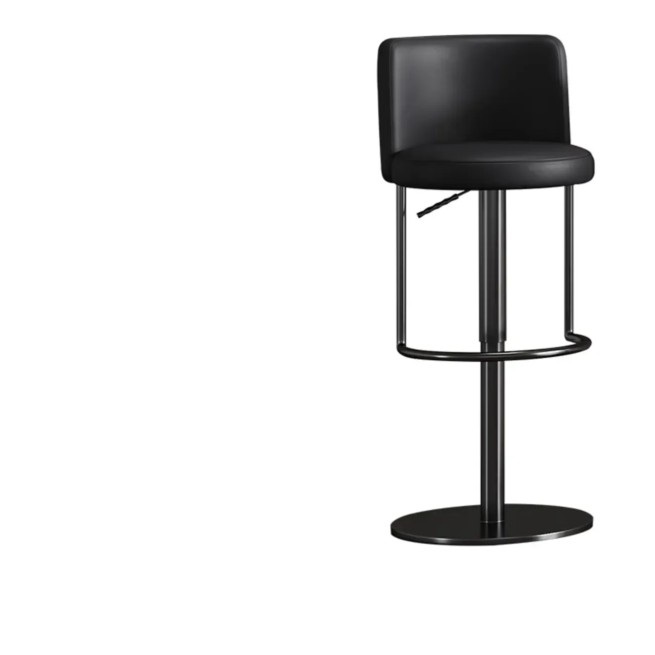 Modern Stainless Steel Swivel Bar Stool Adjustable Height