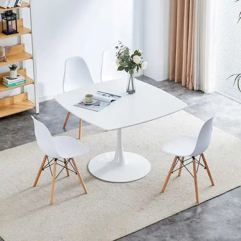 42.1\31.49 Mid-century Pedestal Leisure Coffee Table