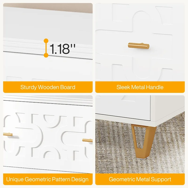 2-Drawer Filing Cabinet with White Finish