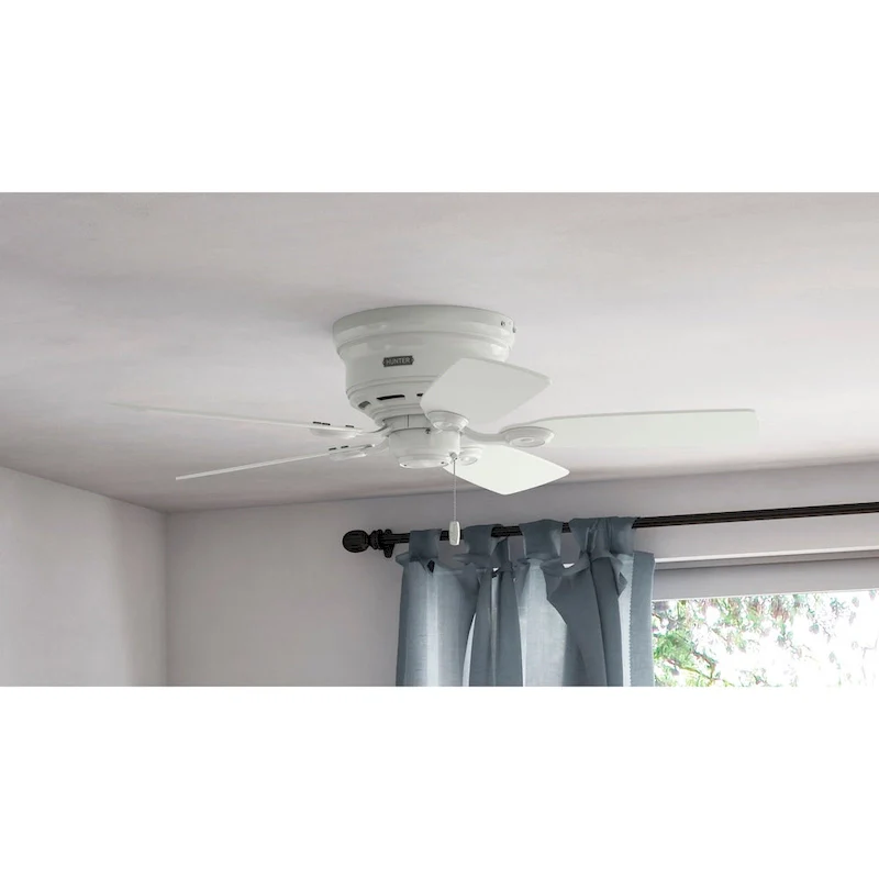 Hunter Low-profile 42-inch White 5-blade Ceiling Fan