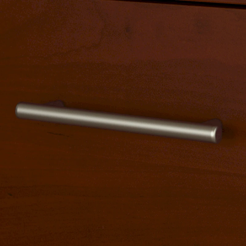 Somerset 72W L Shaped Desk with Hutch, Cabinet and Bookcase in Gray