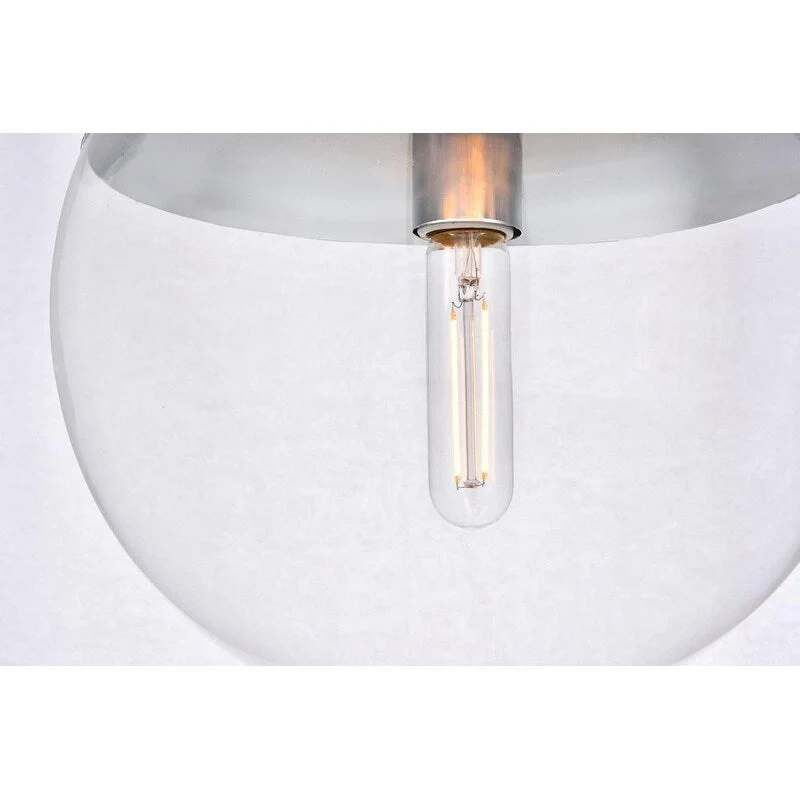 1-Light Pendant with 12 inch Clear Glass