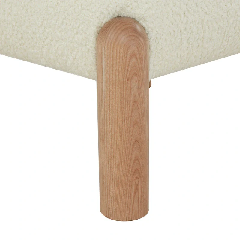 SAFAVIEH Couture Dineke Faux Shearling Accent Chair - 26 In. W x 26 In. D x 28 In. H - 26Wx26Dx28H