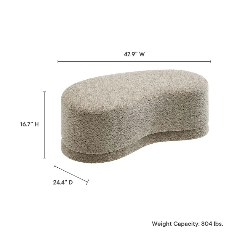 Nimbus 48 Upholstered Ottoman Bench