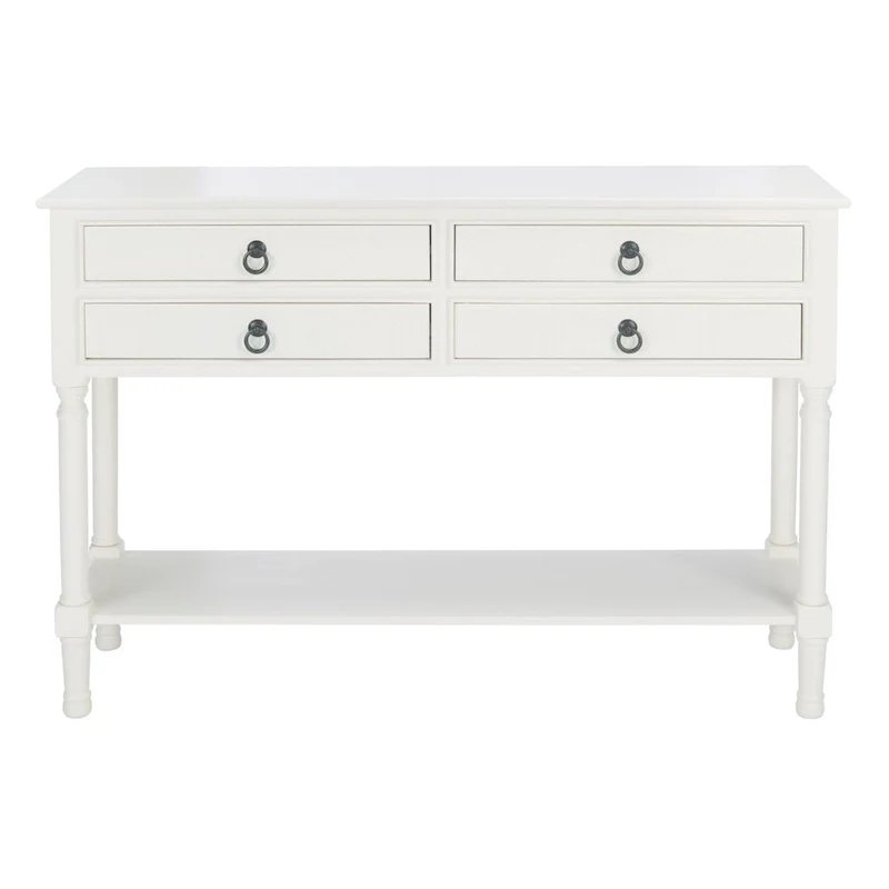 SAFAVIEH Artelia 4-Drawer Console Table - 42 W x 13 L x 29.5 H - 42Wx13Dx30H