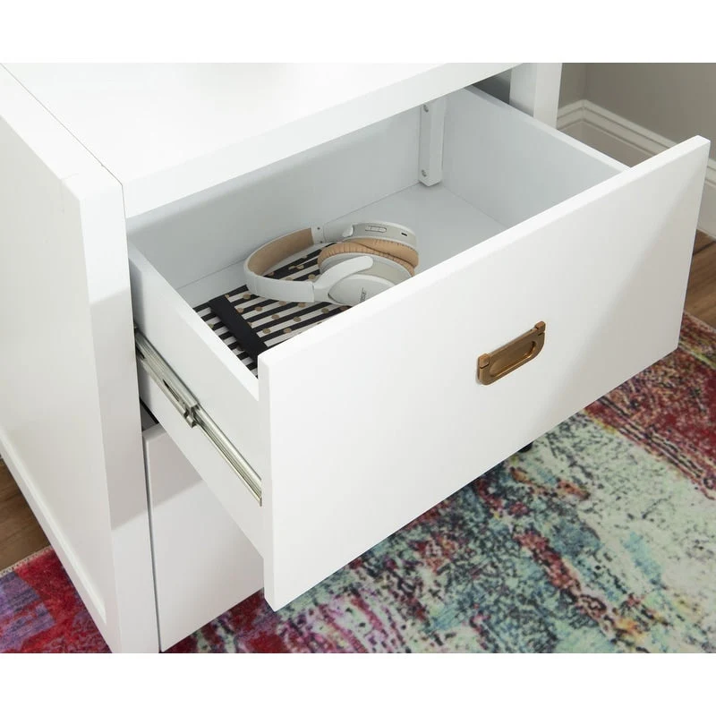 Linon Poppy Rolling File Cabinet