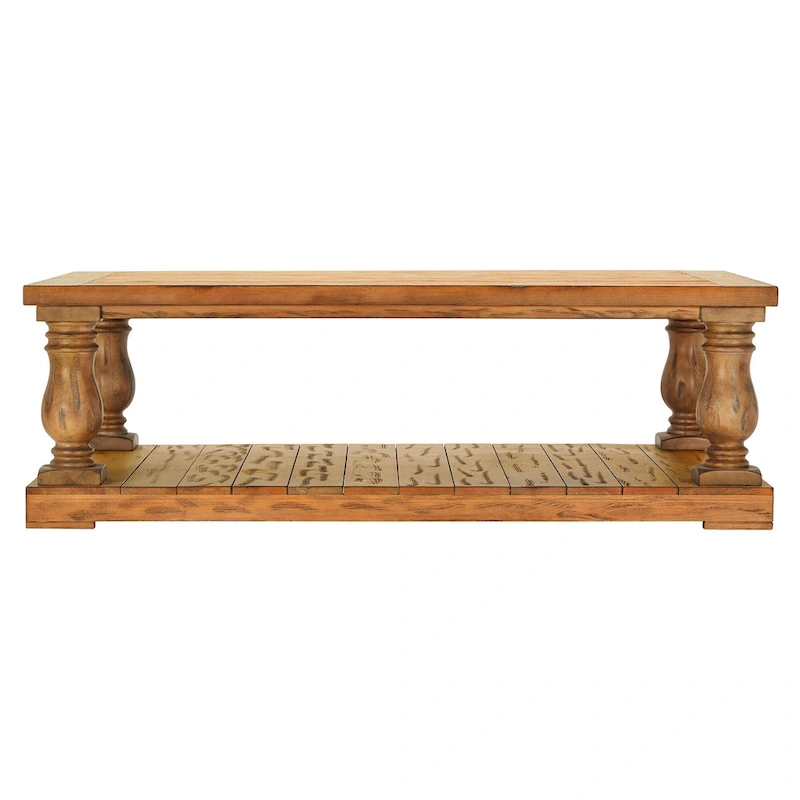 Edmaire Light Natural Baluster 55-inch Coffee Table by iNSPIRE Q Artisan