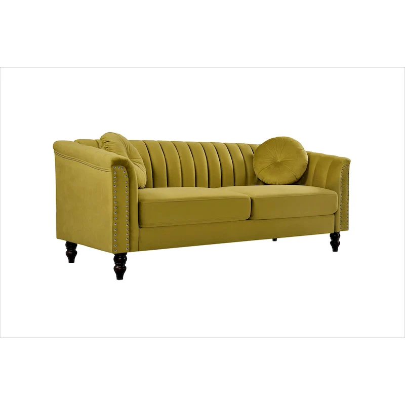 Hills Tufted Back Nailhead 75.2 Sofa