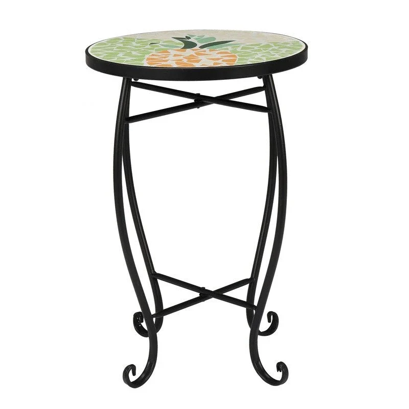 Cement Round Mosaic Bistro Table Coffee Table