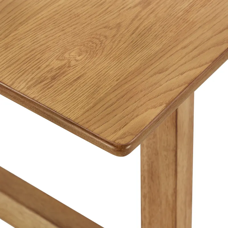 Rubberwood Dining Table, 71.64 Inch, Walnut Finish