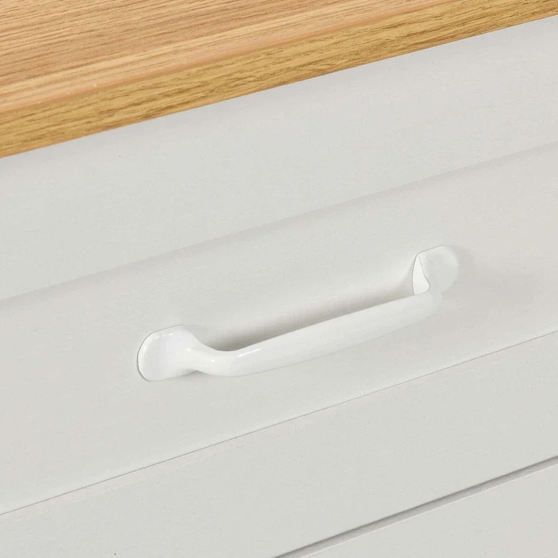 Moasis 47 Kitchen Island With Drop Leaf & 2 Bar Stools