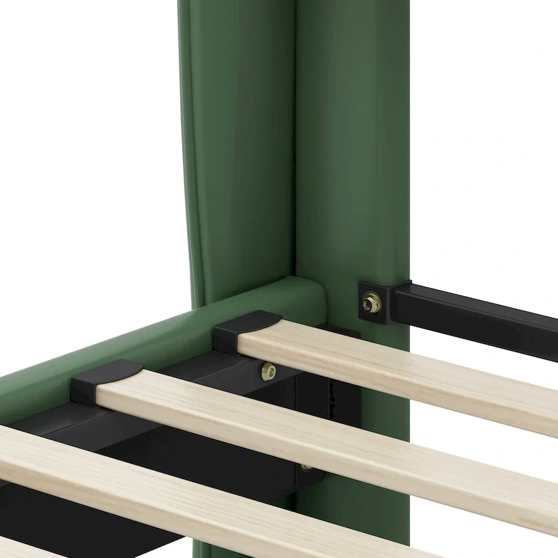 Uphou Modern Upholstered PU Leather Bed by Christopher Knight Home