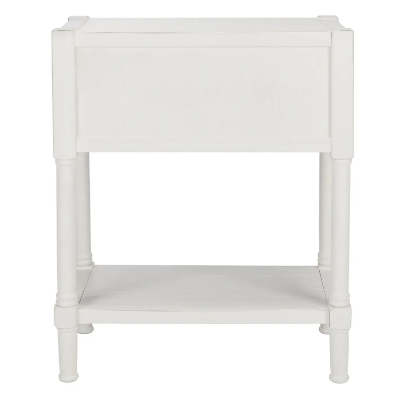 SAFAVIEH Philomene Distressed White 3-Drawer Console Table - 23.5 W x 13 L x 29.5 H - 24Wx13Dx30H