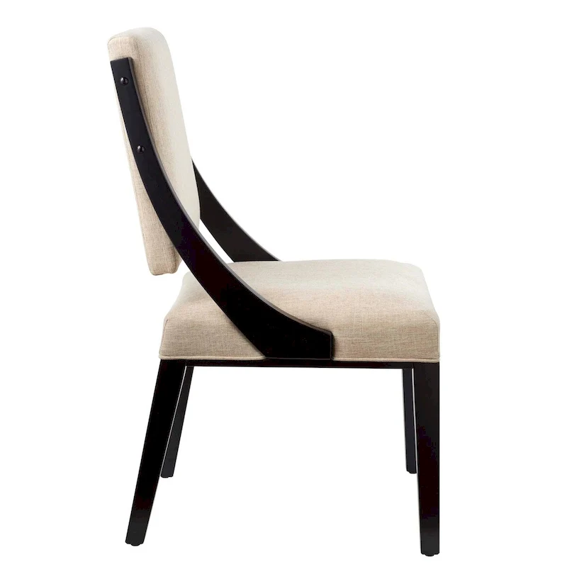 Fabric Upholstered Dining Chairs – Set of Two