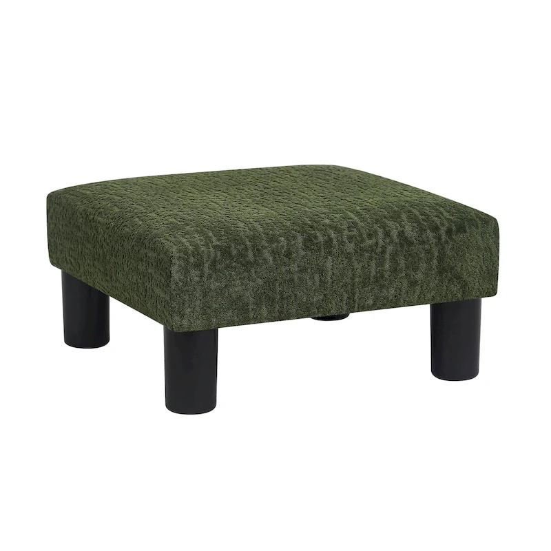 Adeco Ottoman Upholstered Fabric Footrest Pet Steps Dog Stair Stool