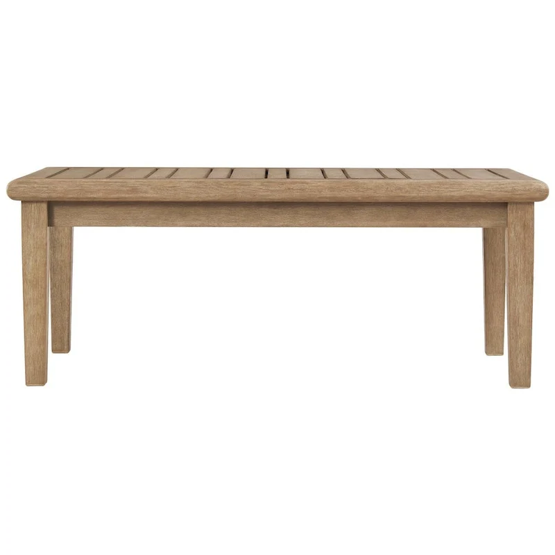 Signature Design by Ashley Gerianne Outdoor Brown Rectangular Cocktail Table - 50 W x 26 D x 18.63 H
