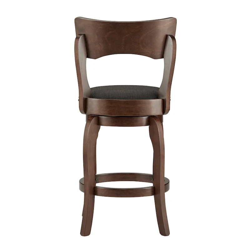 24-inch Brown Counter Height Swivel Stool