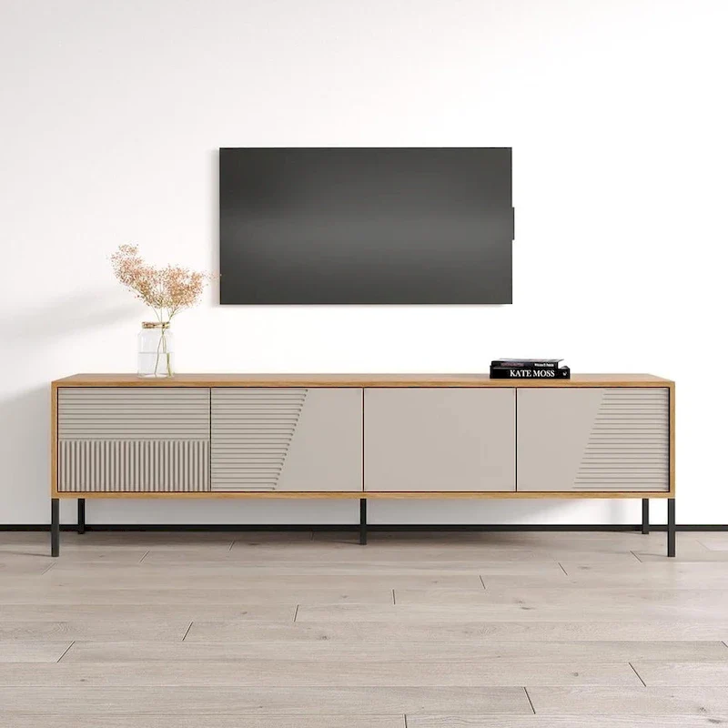 Modern TV Stand Console Cabinet – Fits Up to 85 TVs | 74.8 Wide