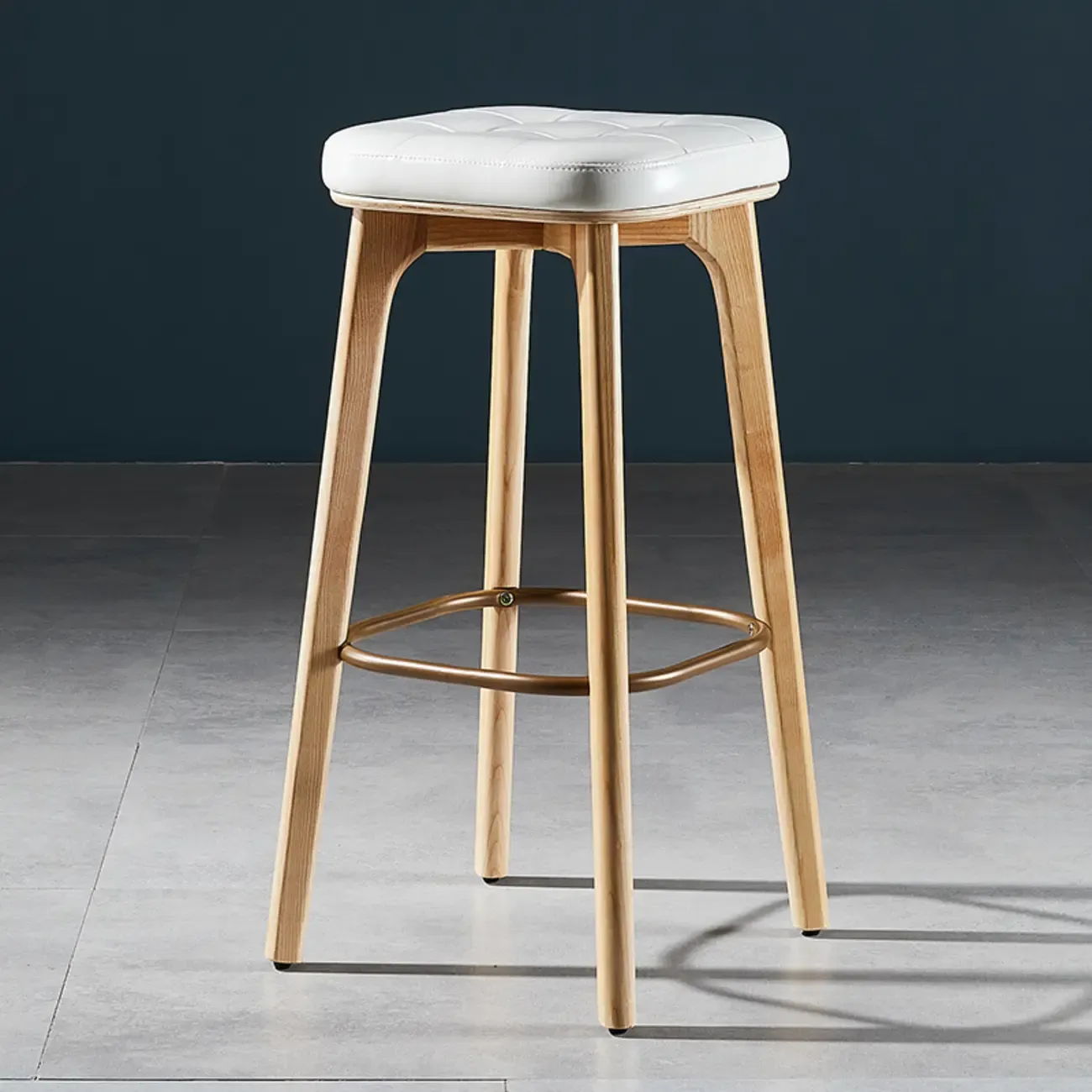 30 Inch Modern Leather Backless Bar Stools