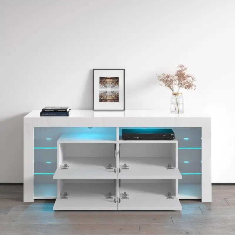 Meble Furniture Minelli Modern 61-inch Glossy TV Stand