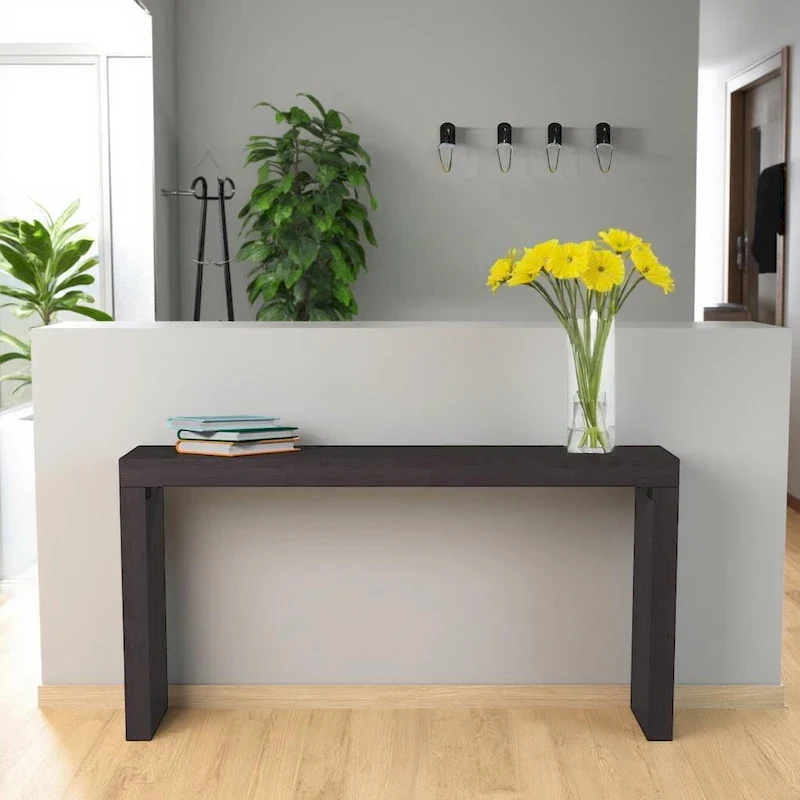 Black Wood Veneer Dillon Console Table