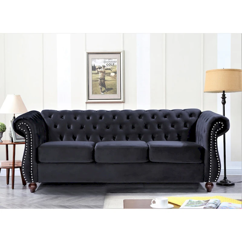 Antoinette Chesterfield 2-Piece Set- Sofa & Loveseat