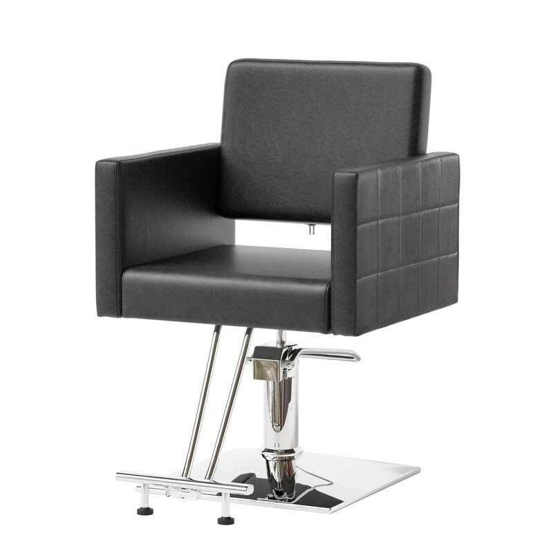 OmySalon PVC leather stainless steel foot operated for Salon Styling Chair, Hair Cutting Hairdressing Beauty Equipment - N/A