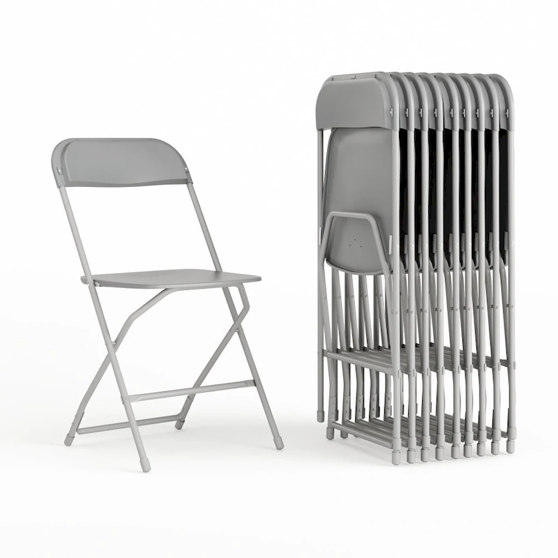 Plastic Folding Chair - 10 Pack 650LB Weight Capacity - Event Chair