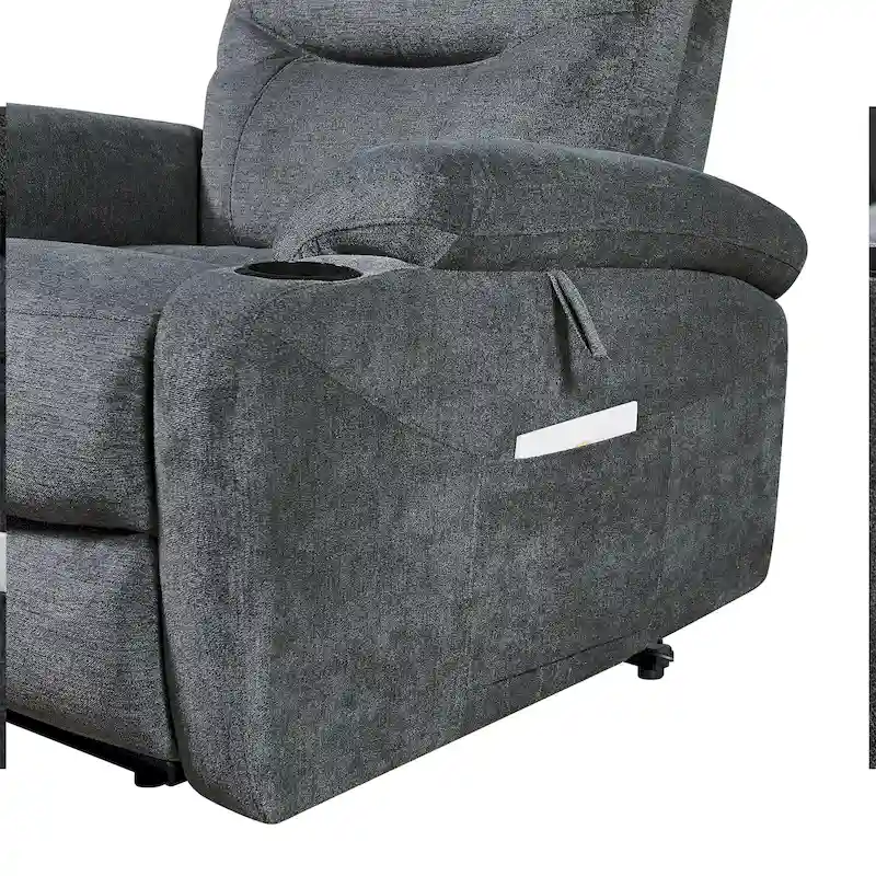 Electric Power Lift Recliner with Massage, Heat, and Convenient Features