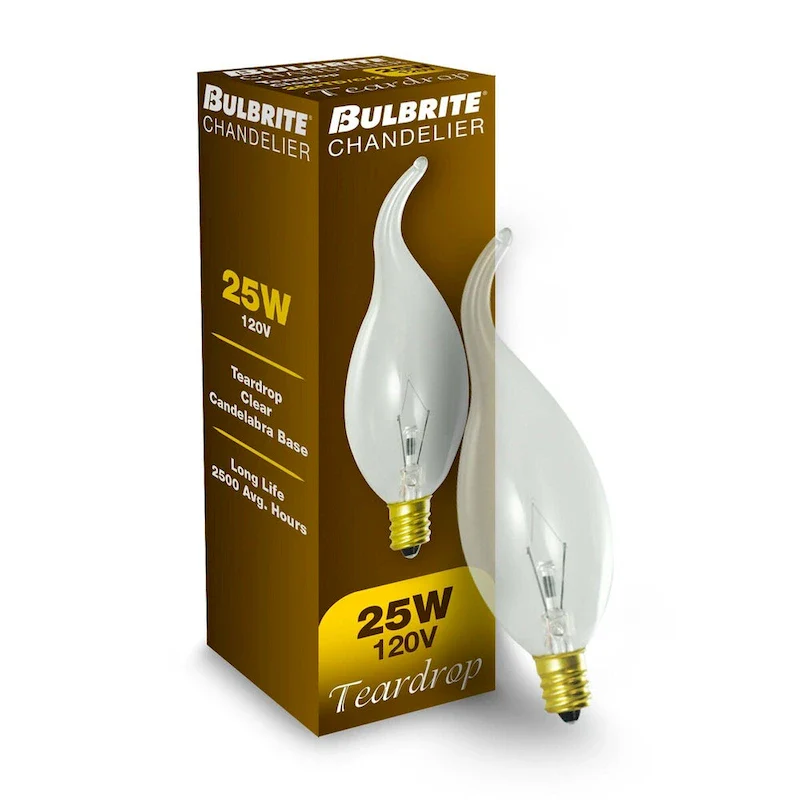 Bulbrite Pack of (14) 25 Watt Dimmable Clear CA11 Candelabra (E12) Incandescent Bulb