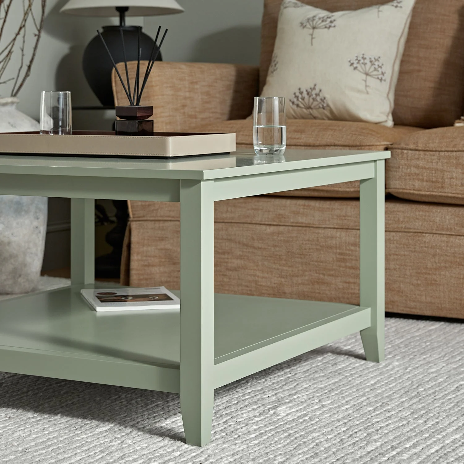 32 Square Coffee Table, Desert Sage
