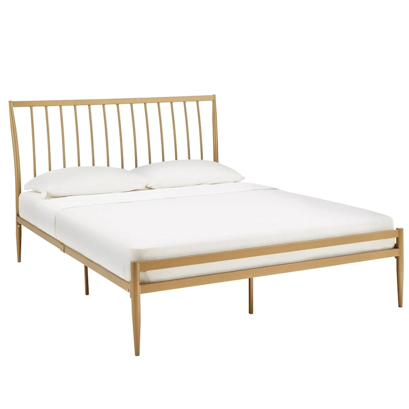 Parkcrest Gold Metal Bed by iNSPIRE Q Bold