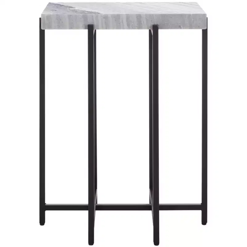 Aloha Marble Side Table - ACC3748 - Grey/Black - Safavieh