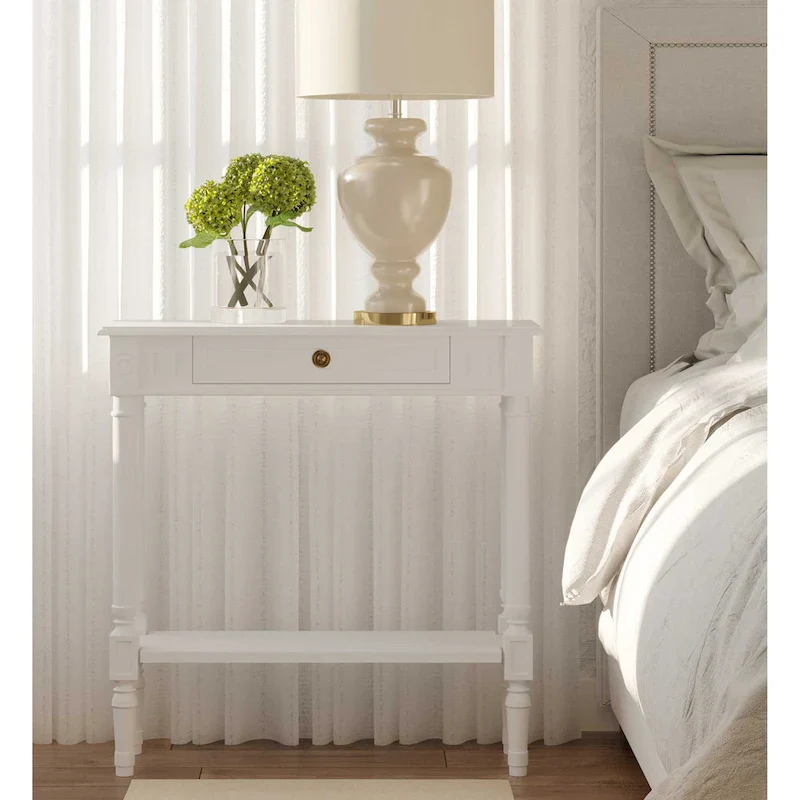 Wood Console Accent Table With Drawer by East at Main