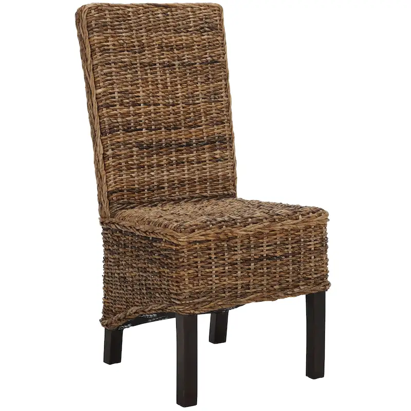 SAFAVIEH Candy Natural Wicker Dining Chair (Set of 2) - 19 W x 22 D x 41 H - 19Wx22Dx41H