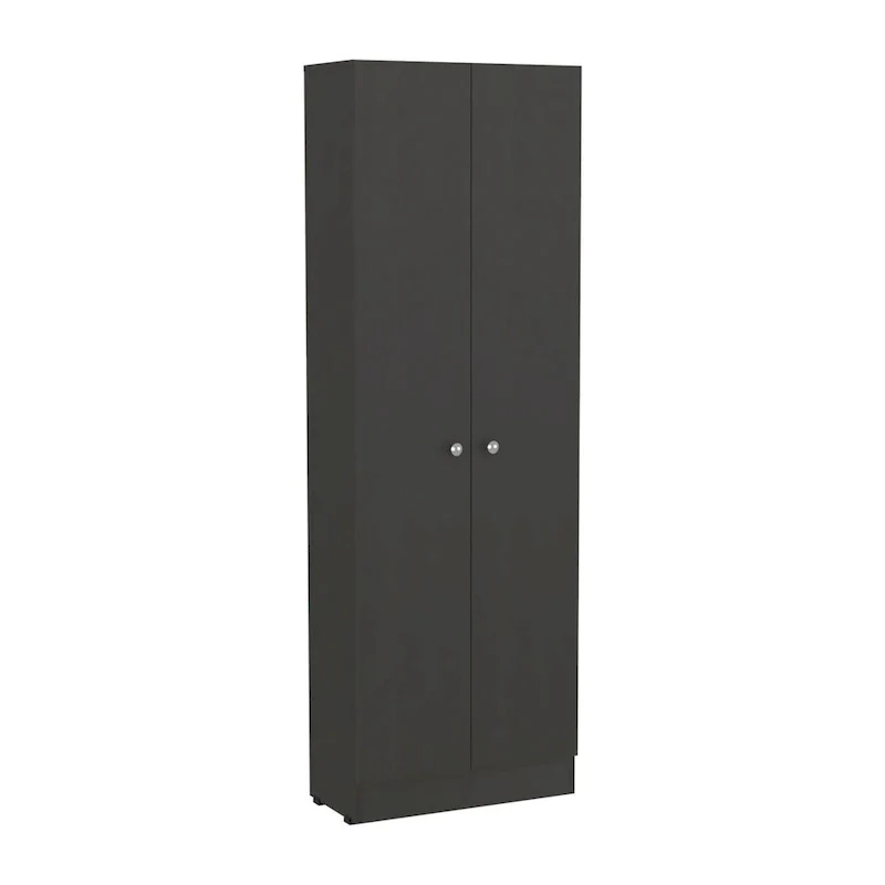 White / Black / Oak Freestanding Storage Cabinet with 10 Shelves