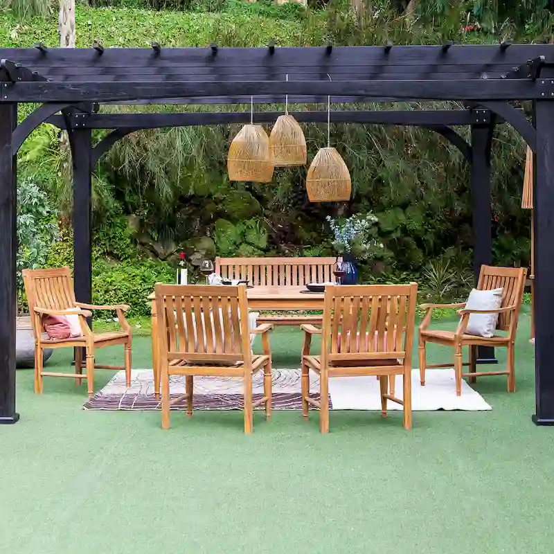 Cambridge Casual Ventura 6-piece Teak Outdoor Dining Set