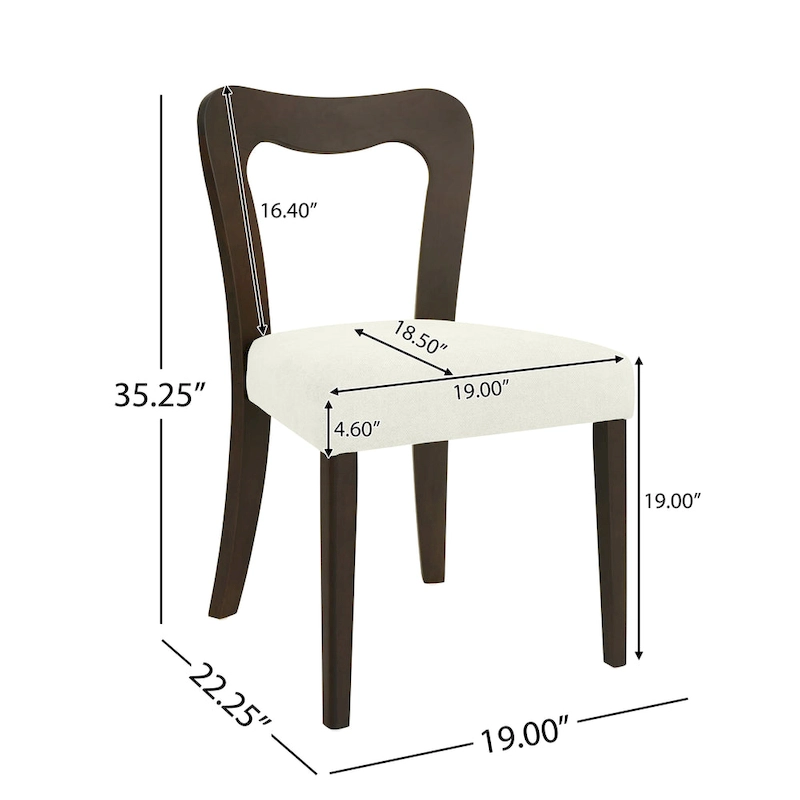 Christopher Knight Home - Ethan Modern Upholstered Dining Chair Set of 2 with Open-Back Design