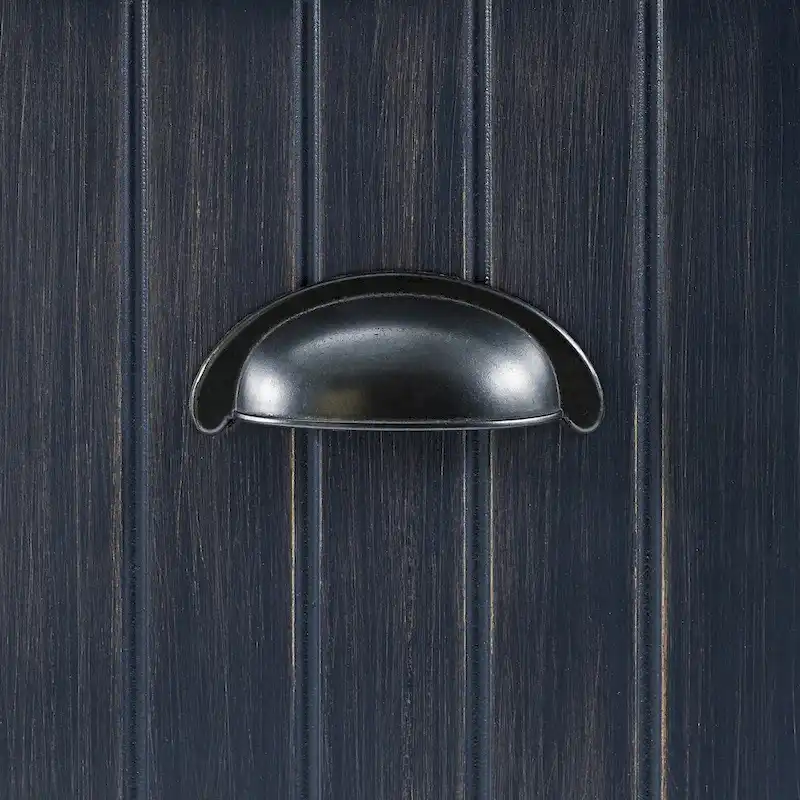 Crosley Seaside Hall Tree In Distressed Navy Finish