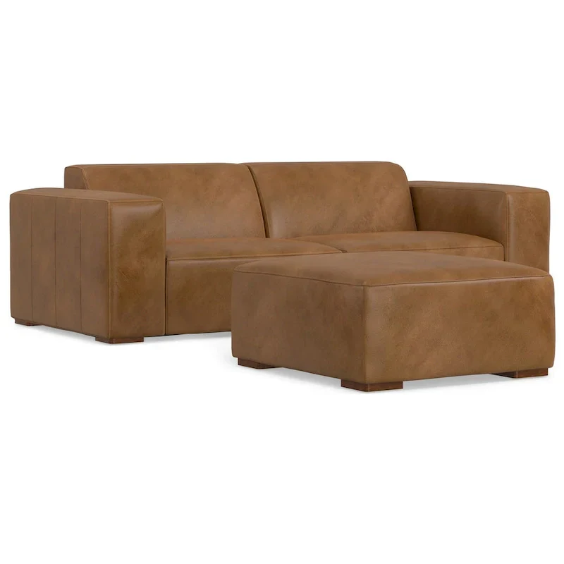WYNDENHALL Biggs 2-Seater Modular Sofa and Ottoman Set