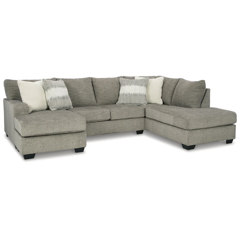 Signature Design by Ashley Creswell Gray 2-Piece Sectional with Chaise - 125W x 87D x 39H