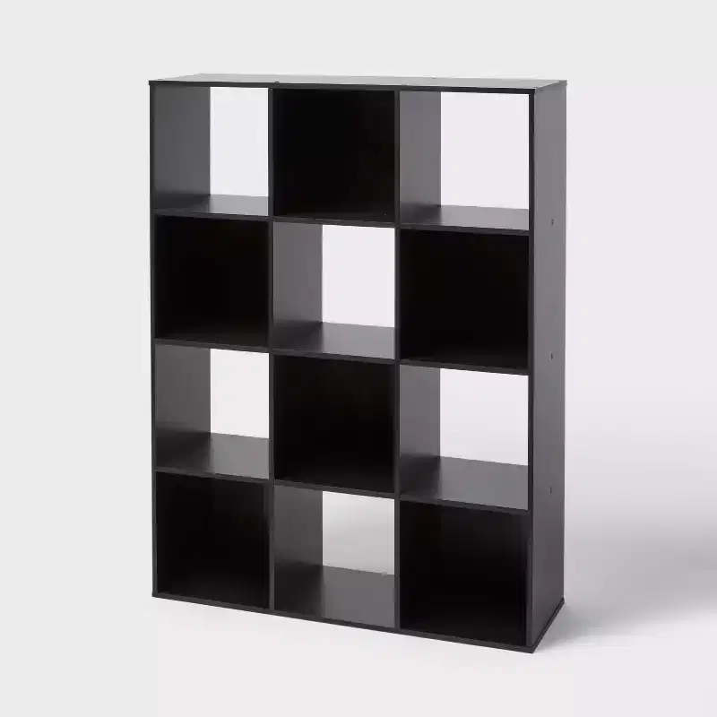 11 Cube Book Shelf Black - Brightroom