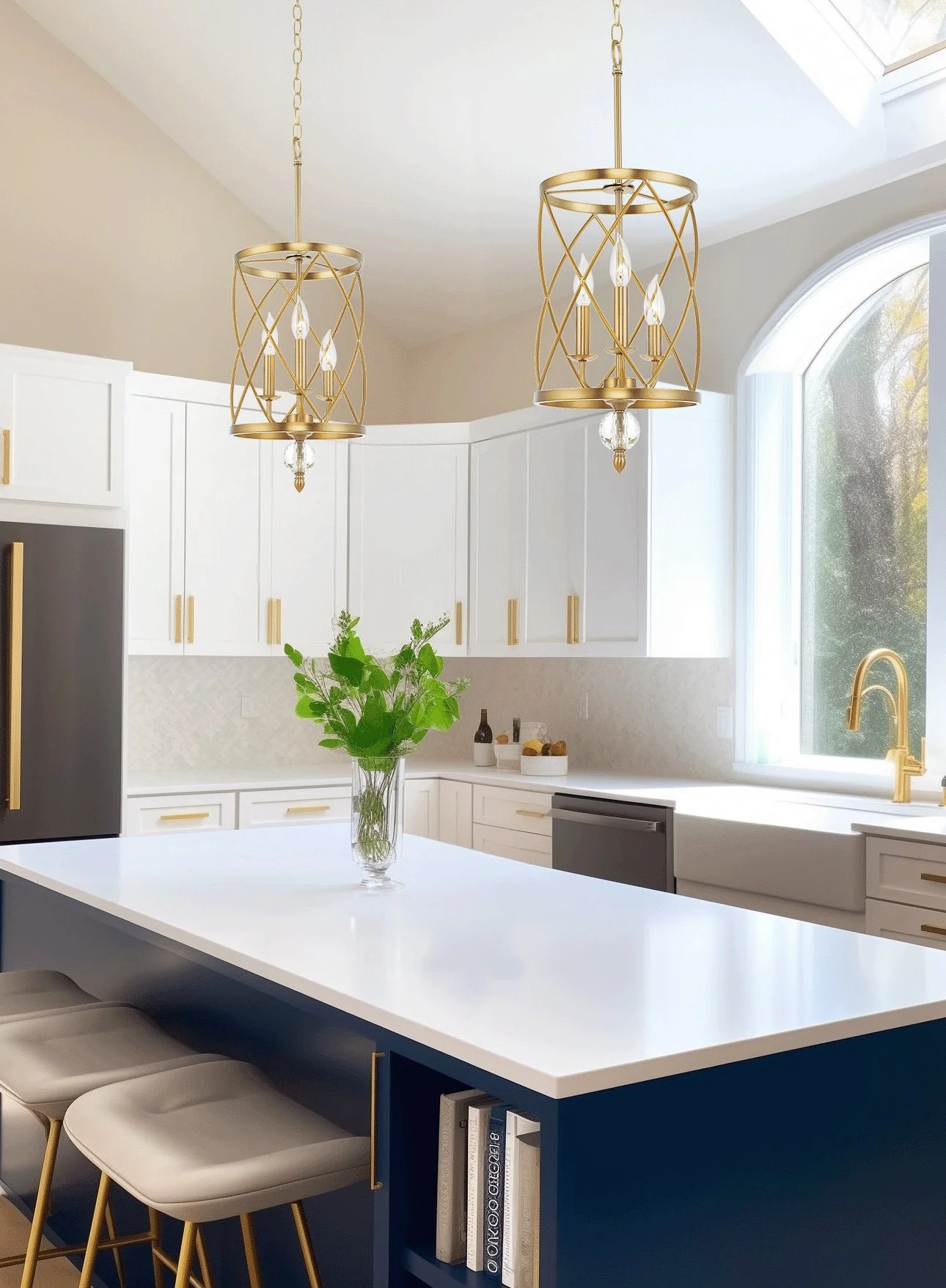 Eleanor 27 Traditional 3-Light Foyer Pendant Chandelier