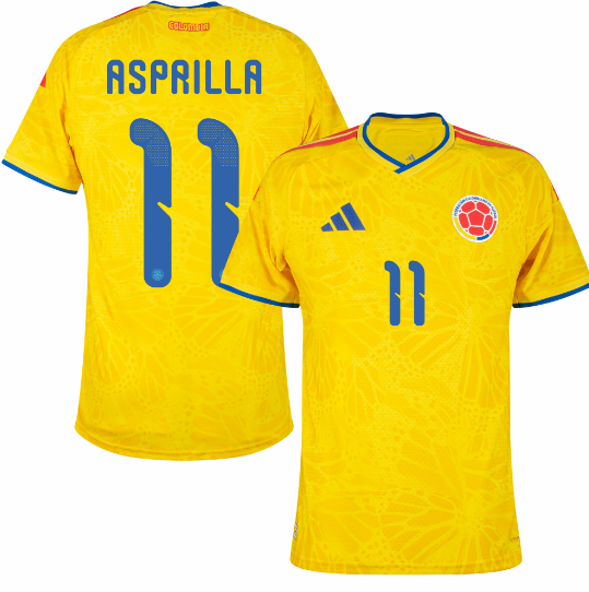 Colombia Authentic Home Asprilla 11 Jersey 2026-2027