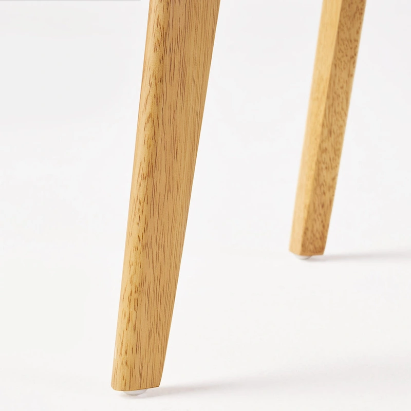 Chazz Mid-Century Modern Upholstered Rubberwood Dining Chairs (Set of 4) by Christopher Knight Home