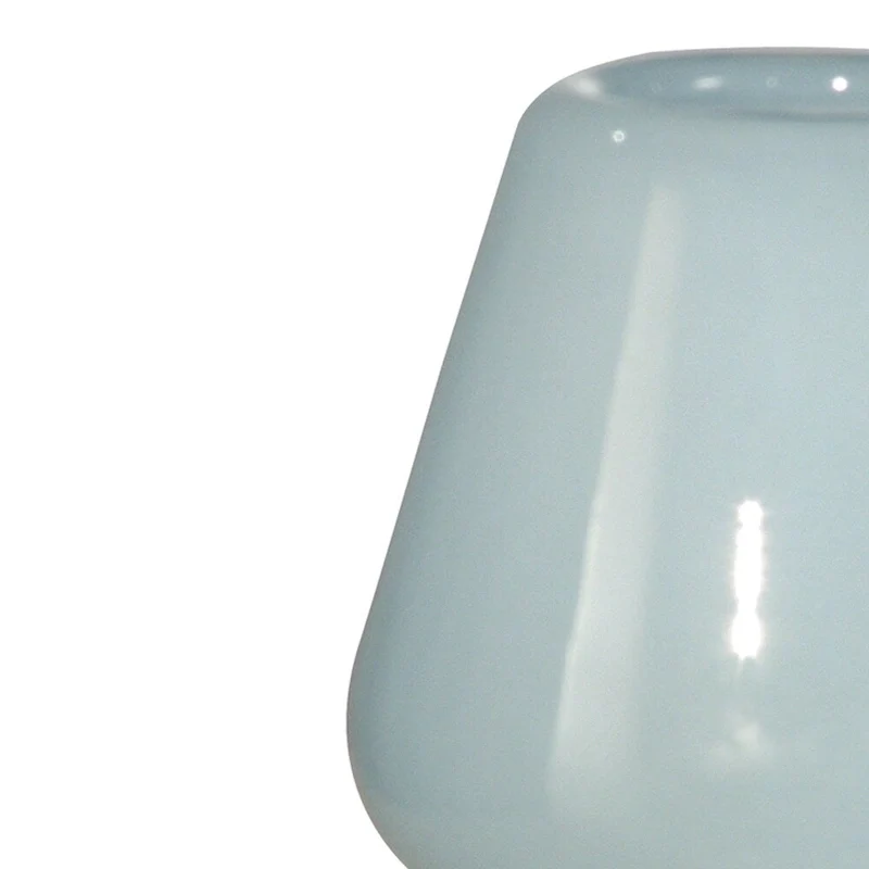 Springdale 7.5 H Tobias White Hand Blown Art Glass Vase