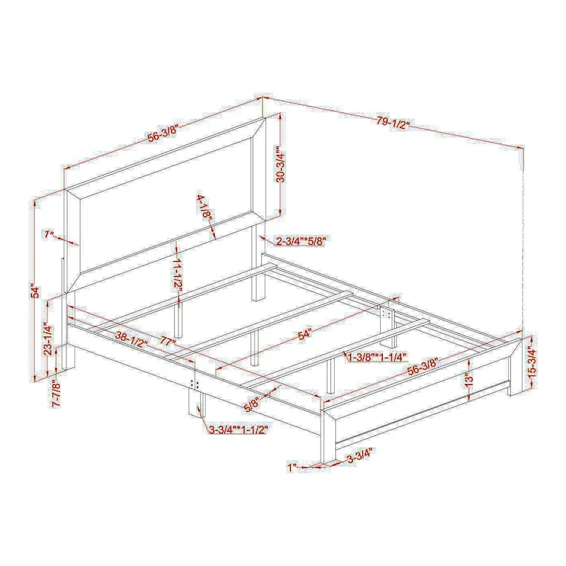 Furniture of America Greer Rustic Walnut Panel Wood Bed