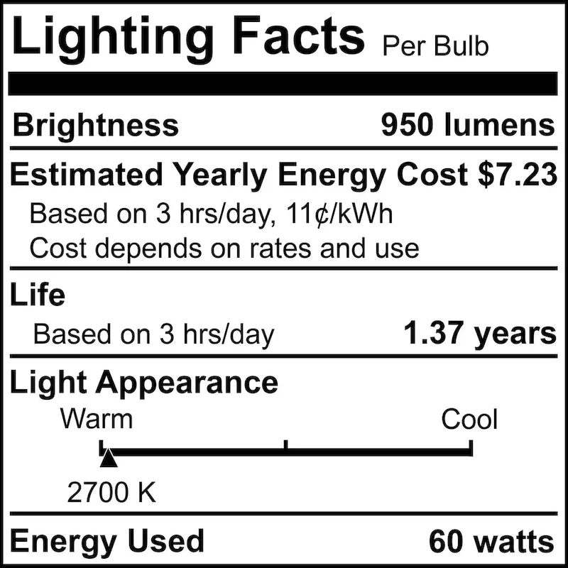 Bulbrite Pack of (4) 100 Watt Dimmable Half Chrome G40 Incandescent Light Bulbs with Medium (E26) Base, 2700K Warm White Light